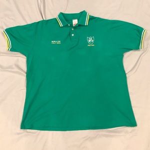 Ireland 1990 Soccer World Cup Italy Polo Sz. Lrg